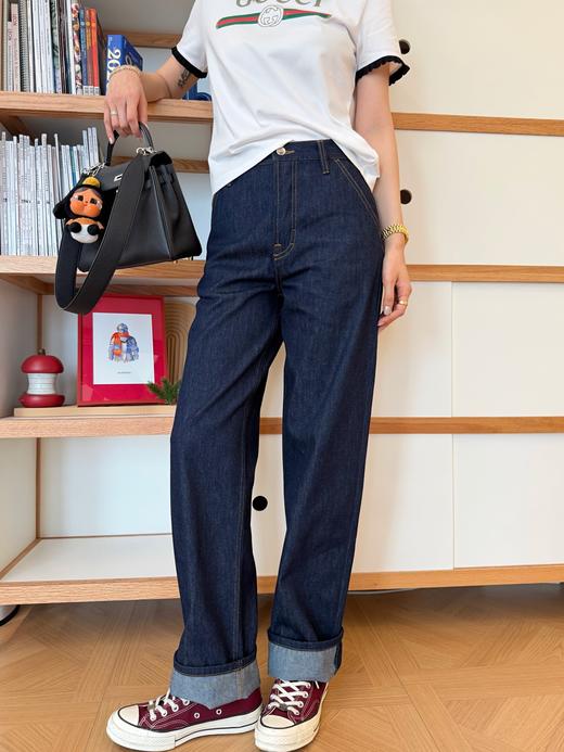 古驰 26春夏新款阔腿直筒牛仔裤 商品图4