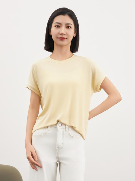 【春夏刚需】冰云纱凉感短袖女款  顺滑亲肤  百搭不挑人 商品图1