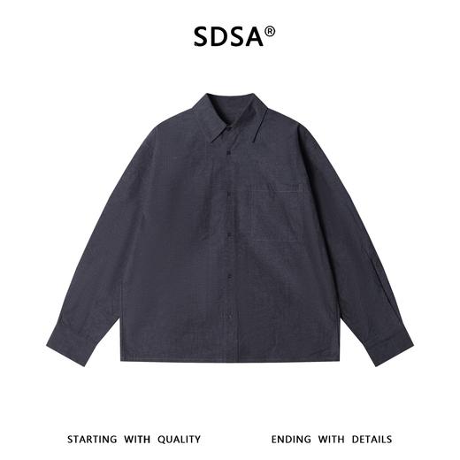 SDSA男装2026新款高贵轻奢潮牌日系cityboy基础款衬衫宽松长袖 商品图0
