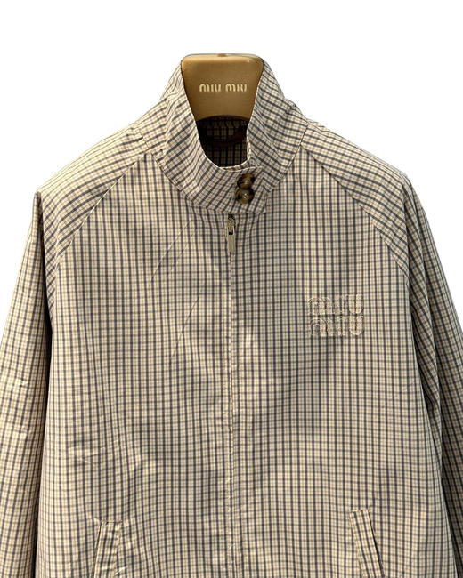 女款宽松刺绣格纹外套zh017 商品图2