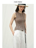 ForPoem 26/SS 原创设计金银丝荷叶边背心无袖针织亲肤舒适上衣女 商品缩略图0
