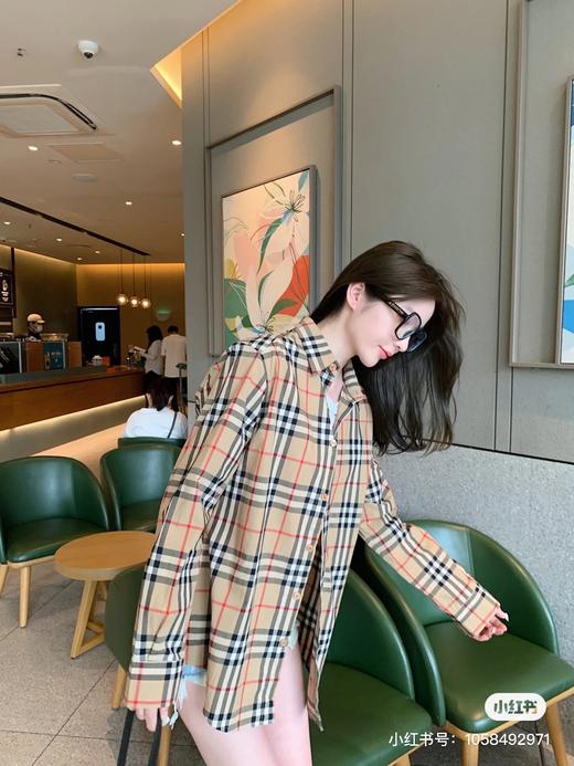 巴宝莉 格纹衬衫女款织带系列 商品图8