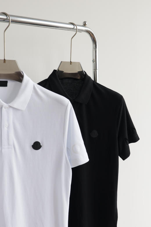 M.K 全棉珠地网棉 极简高级感｜经典黑白Polo衫 TX629 商品图4