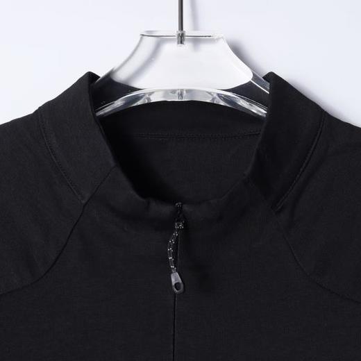 SDSA男装2026新款轻奢潮牌机能风立领拉链短袖插肩袖宽松 T 恤 商品图1