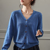 百媚生 法式高端冰麻针织开衫女简约防晒衣罩衫BM-955-45 商品缩略图3