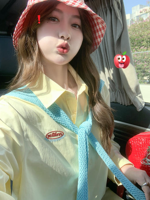 <曾小咸推荐>4.6现货秒杀 ！微信超特价！韩系多巴胺刺绣衬衫 日常169.99 立减90 秒杀79.99！！ 商品图14