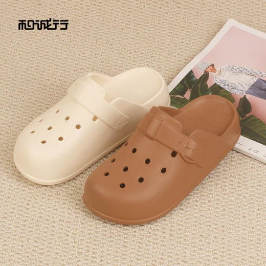 和诚行2026夏季新款勃肯EVA包头凉鞋户外女式休闲拖鞋0470217 商品图2