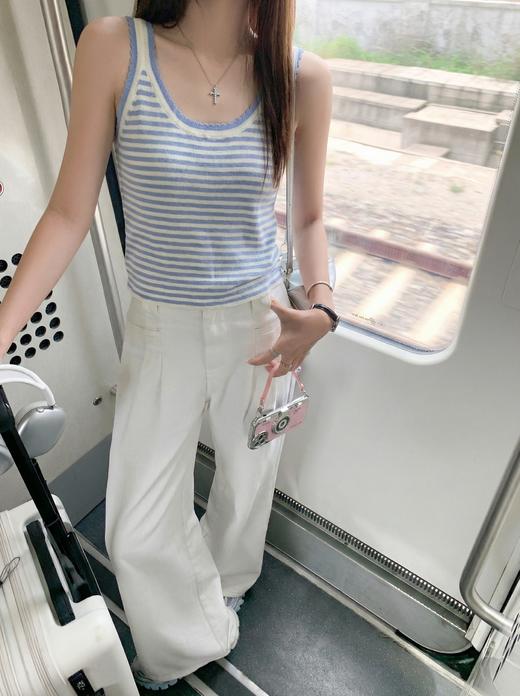 <曾小咸推荐>4.6现货秒杀 ！微信超特价！韩系条纹针织开衫 日常179.99 立减110 秒杀69.99！！条纹背心  日常139.99 立减90 秒杀49.99！！ 商品图9