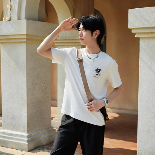 【新品上新】HX 夏季圆领短袖T恤S102622675101/02/03 商品图2