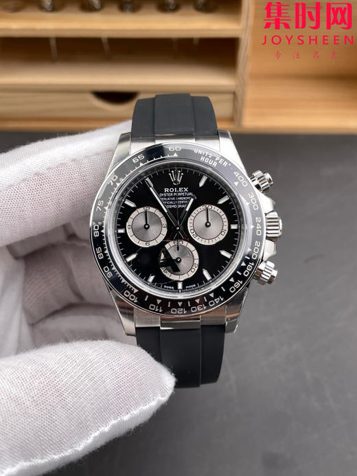 劳力士宇宙计型m126505 VS迪通拿4131配重版 VS迪通拿配重版 黑盘胶带 小勒芒 新款包边迪通拿 丹东4131一体机 男士腕表 表径40mm 商品图0