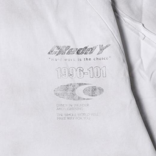 SDSA男装2026新款轻奢美式简约喷染数字印花拼接圆领短袖T恤百搭 商品图4