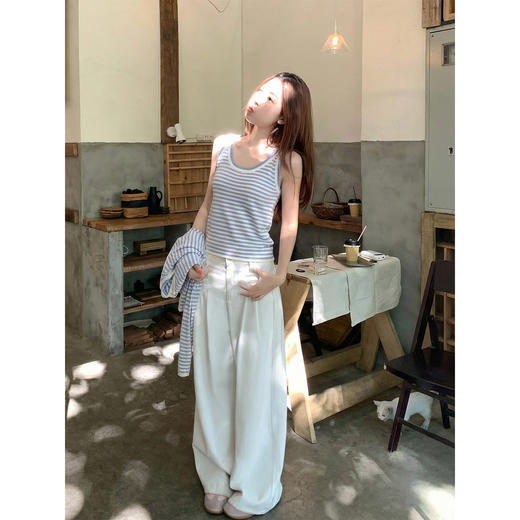 <曾小咸推荐>4.6现货秒杀 ！微信超特价！韩系条纹针织开衫 日常179.99 立减110 秒杀69.99！！条纹背心  日常139.99 立减90 秒杀49.99！！ 商品图4