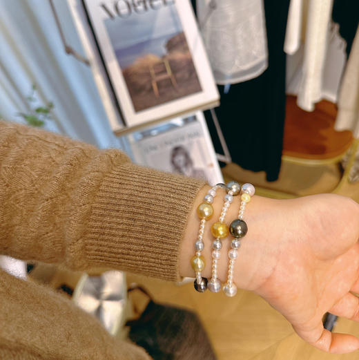 解锁双倍快乐 一条可以拆分成3条手链的项链 全海水珠王炸组合 南洋金珠 大溪地 akoya 天然烂漫且高级 巴洛克微瑕 还原自然风格 主导高级质感与色彩 以及亮度 商品图9