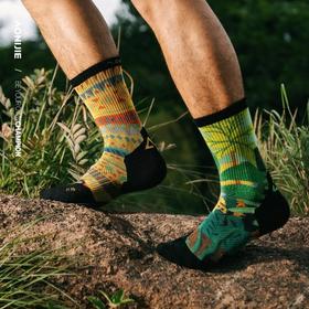 奥尼捷美利奴羊毛袜户外登山徒步跑步袜加厚减震长筒越野运动袜男E4847