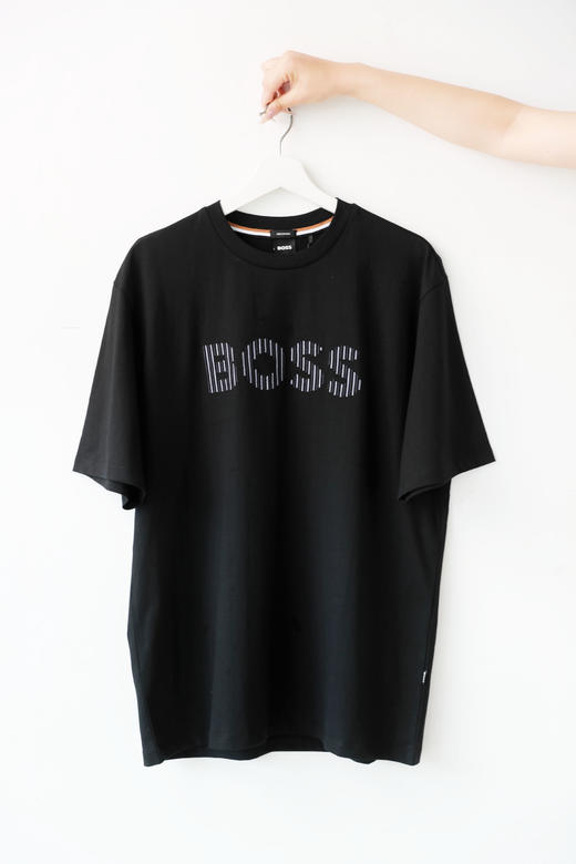 胸口小标tee，重工刺绣工艺。复古宽松正肩圆领全棉半袖儿E040468 商品图10