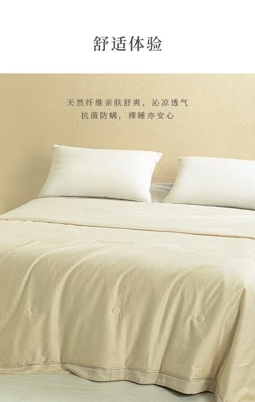 【堂皇】瑾叙凉感麻提花夏被-原木色 200*230 商品图4