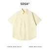 SDSA男装2026新款高贵轻奢潮牌日系风琴褶宽松短袖衬衫 商品缩略图0