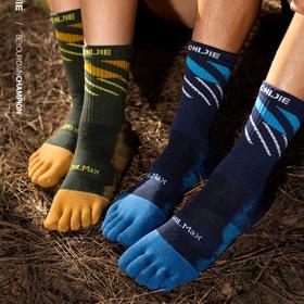 奥尼捷运动五指袜男专业马拉松越野跑分趾袜女户外登山徒步中筒袜E4846