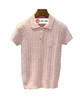 女款刺绣麻花针织短袖Polo衫fe010 商品缩略图0