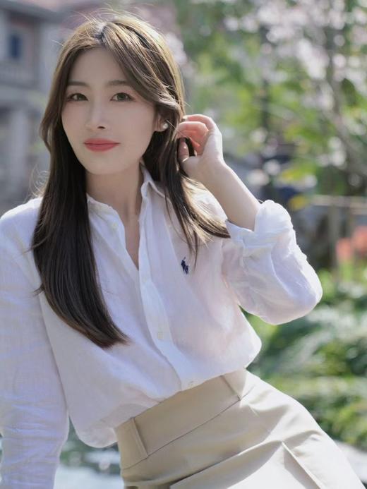 拉夫劳伦 全明星同款Ralph Laure 2025新款亚麻情侣长袖衬衫 商品图2