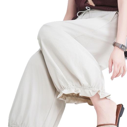 百媚生 高腰花苞气球裤女九分休闲裤子8280 商品图4