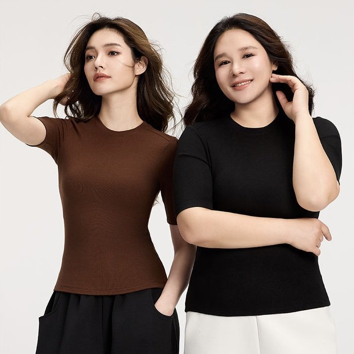 【经典款天丝羊毛五分袖女款】打底/单穿均可 柔软修身显瘦