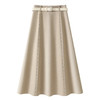 丁摩 杏色垂坠感半身裙女春秋季气质西装裙中长款a字裙子6ZF-2343 商品缩略图4