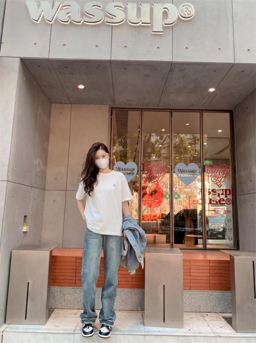 <曾小咸推荐>4.4现货秒杀 ！微信超特价！韩系笑脸刺绣短袖t恤 日常119.99 立减60 秒杀59.99！！ 商品图9