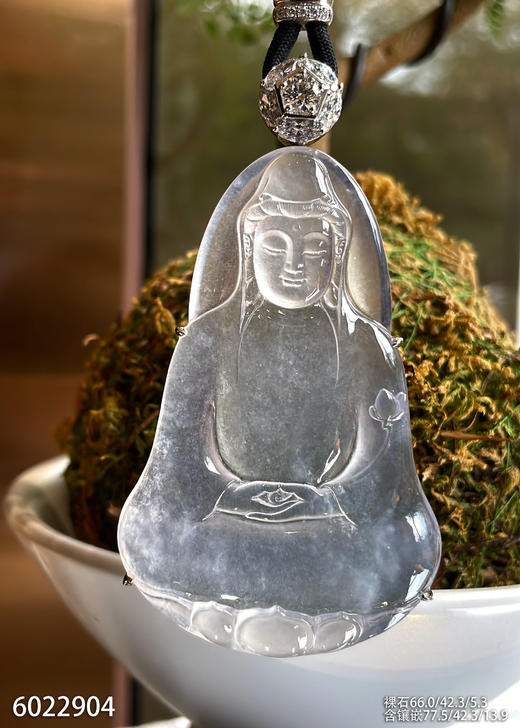 玻璃种观音吊坠【6022904】具体价格微信咨询 商品图3
