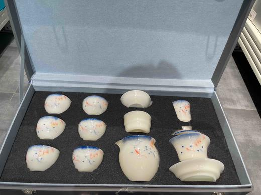 手绘彩荷冰种璞玉13头套组 商品图1