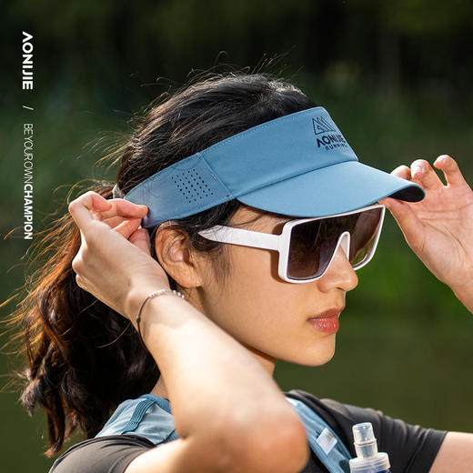 奥尼捷跑步空顶帽子专业户外马拉松越野跑2025新款男款防晒遮阳帽E4628 商品图0