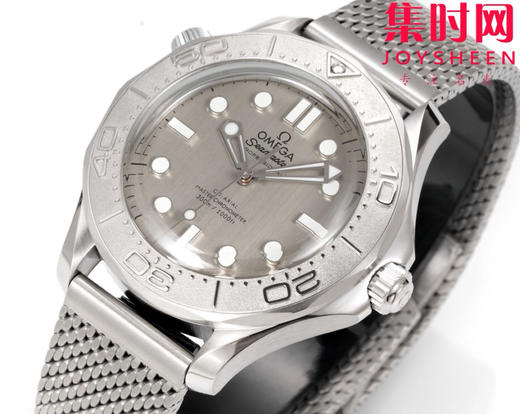 OR欧米茄海马300米系列【007海马灰】米兰钢带 男士腕表 表径42mm 8806一体机 商品图4