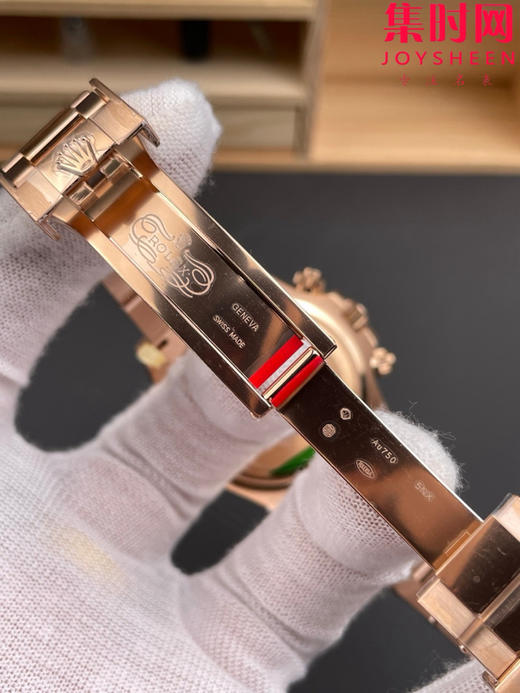 劳力士宇宙计型m126505 VS迪通拿4131配重版 VS迪通拿配重版 全玫金贝嫂 新款包边迪通拿 丹东4131一体机 男士腕表 表径40mm 商品图6