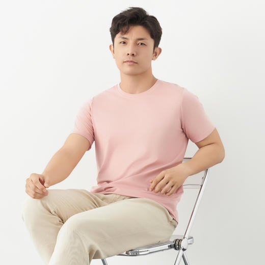 【穿过就会回购的T恤】男款液氨棉莫短袖T恤 顺滑抗皱  百搭不挑人 商品图1
