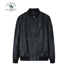 【直发】圣大保罗春装植鞣绵羊皮棒球领皮夹克PS24WJ711M