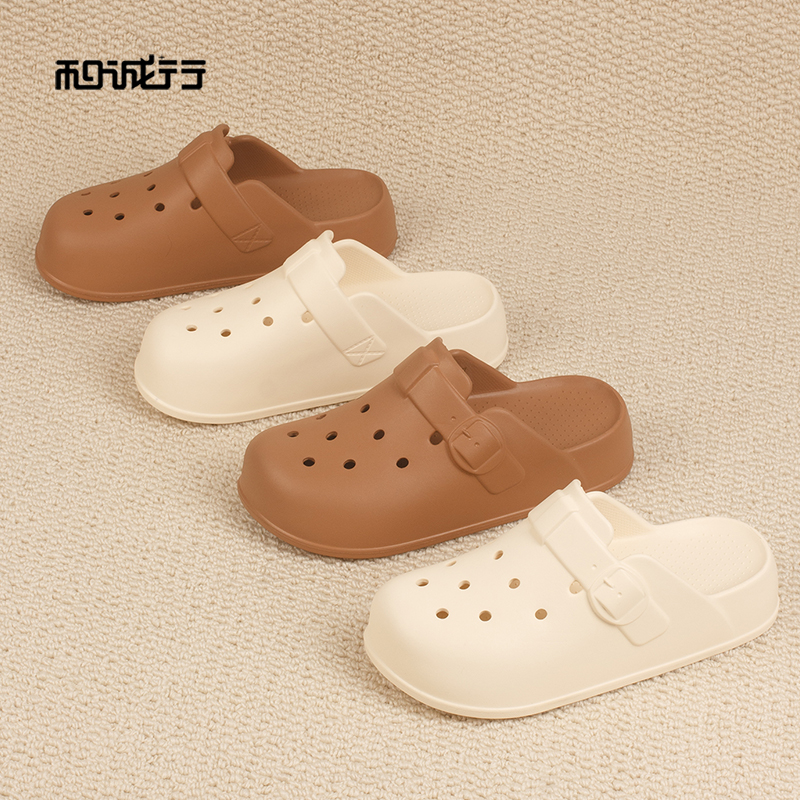 和诚行2026夏季新款勃肯EVA包头凉鞋户外女式休闲拖鞋0470217