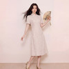 奢姿大码女装2026夏季蝴蝶提花改良旗袍连衣裙胖妹妹温柔风A字裙9962894513 商品缩略图4