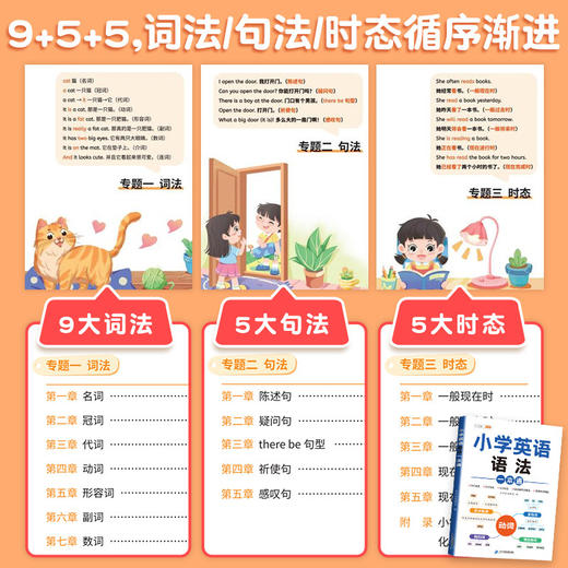 小学英语自然拼读记单词语法句式一本通专项训练全套三册斗半匠 商品图2