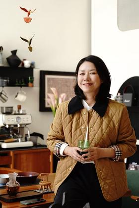 代工厂B家风格菱形夹羊毛工装外套