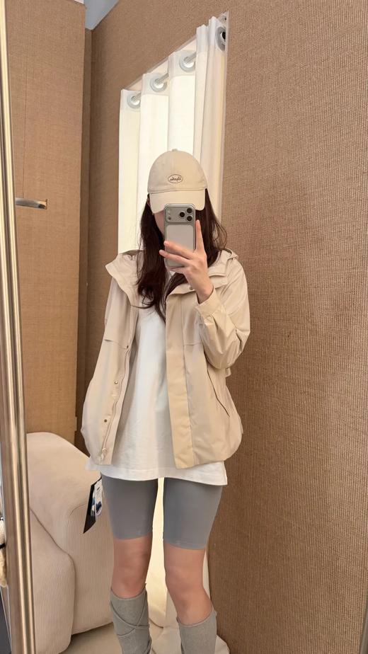 女士收腰连帽外套 风衣款 兼具户外功能性与时尚收腰版型 商品图0