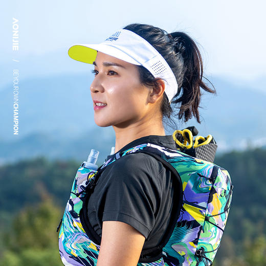 奥尼捷跑步空顶帽子专业户外马拉松越野跑2025新款男款防晒遮阳帽E4628 商品图3