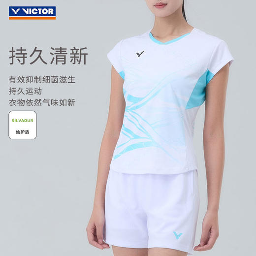 威克多胜利 男女同款 比赛系列 针织T恤 T-60008/T-61008 商品图2