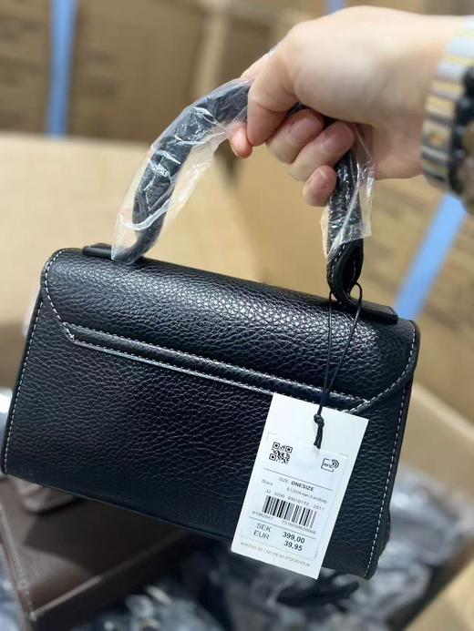 纯元！出口订单！复古PU小金扣小方包手提➕斜挎双背 商品图10