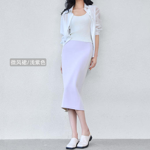 【简小爱  莱赛尔赫本半身裙】80-160斤可穿，甄选莱赛尔/棉等面料，后中开叉设计，优雅风韵，自在漫步不拘束。 商品图7