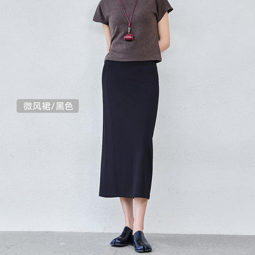 【简小爱  莱赛尔赫本半身裙】80-160斤可穿，甄选莱赛尔/棉等面料，后中开叉设计，优雅风韵，自在漫步不拘束。 商品图3