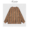 PanYiXiu/潘依绣100%亚麻复古文艺色织条纹圆领长袖衬衫 M9256 商品缩略图1