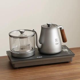 天福原纯钛T58木把手烧水壶+消毒锅