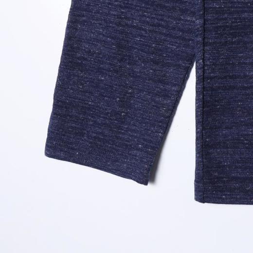 SDSA男装2026新款轻奢新中式盘扣 V 领长袖T恤宽松竹节纹休闲上衣 商品图2