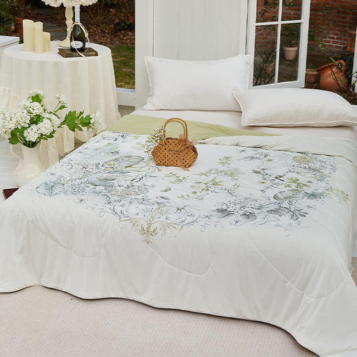 【2026年新款】VCIEL韦莎 奢润珍珠蛋白夏被  珍珠蛋白填充 A类安全标准 AB面设计 如触玉石般清凉 如抚过丝绸般顺滑 一面软糯一面凉感 商品图3