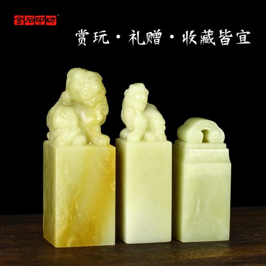 【传玺】青田封门冻瑞兽瓦钮如意钮方章手工篆刻书画专用闲章文人雅藏姓名章引首章落款章压角章 商品图1